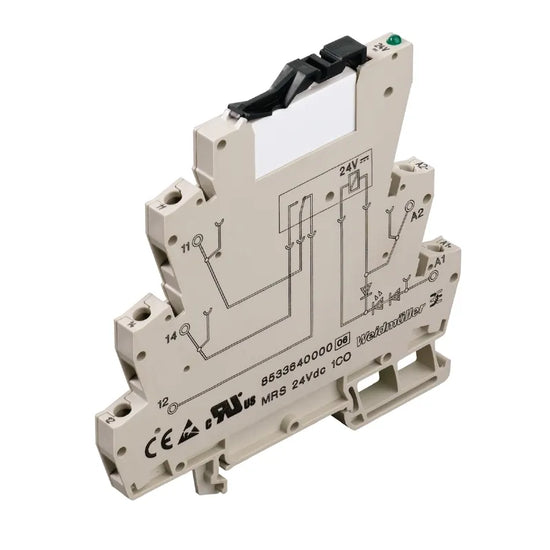 MRS 24Vdc 1CO Interfaz relé RSS + Base 6.1mm 24VCD 1CO 1NA1NC AgSnO 6A 250V