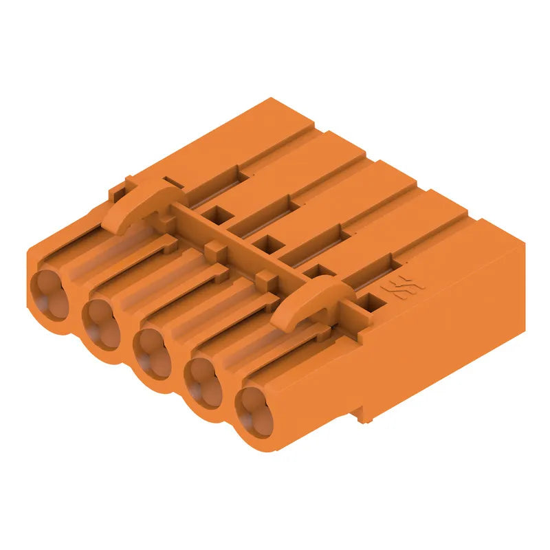 BLC 5.08/05/180R OR BX Conector hembra para PCB 5P Paso 5.08mm Naranja