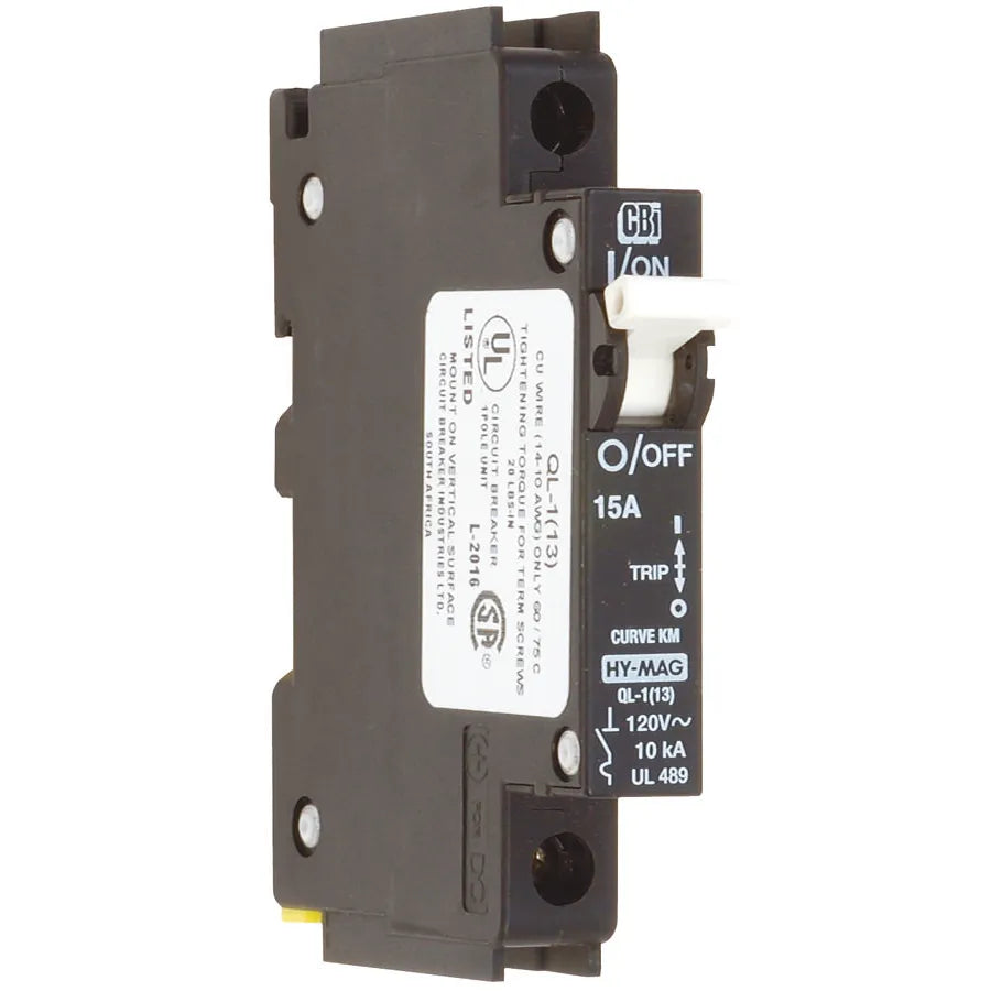 QY-1-13-DM-U2-15 9926 Interruptor magnético hidráulico 1P 15A 10kA Curva U2
