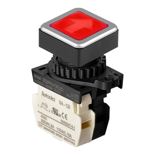 CUADR ROJO IZQ-DER 30mm NC RAZ  12-24V