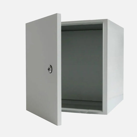 Gabinete mural c/plat. 600Hx600Wx250Dmm Acero carb/galv RAL7035 IP66