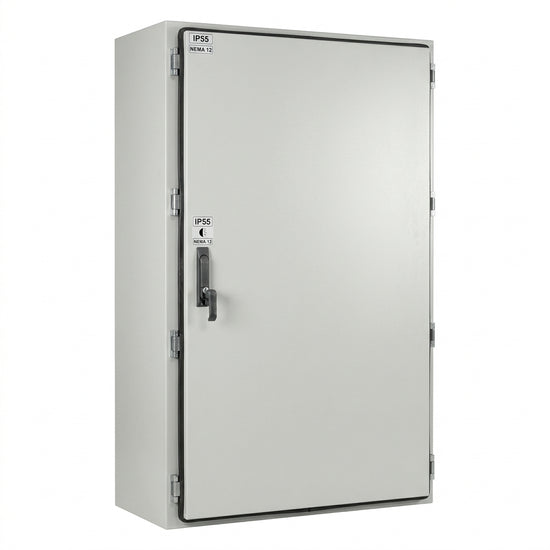 Gabinete chapa de acero 2000Hx1200Wx600Dmm 1Puerta IP55 NEMA 12 RAL7035