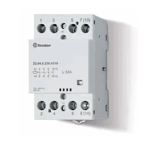 Contactor modular 120VCA/CD 4NA AgSn02 63A 400/440VCA IP20