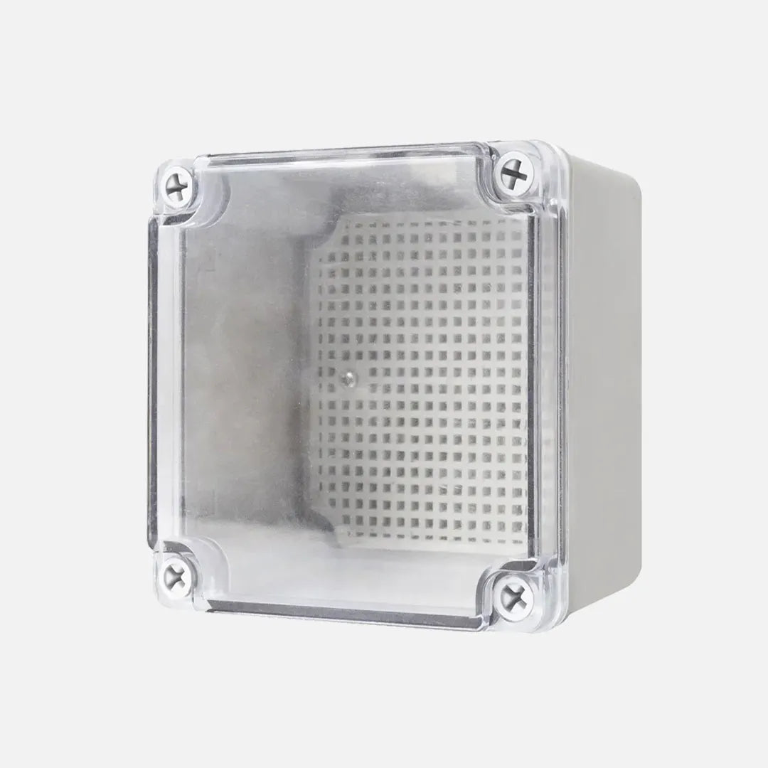 Caja de distribucion sobrep. p. trans. 100HX100WX75Dmm Plastic PC IP67