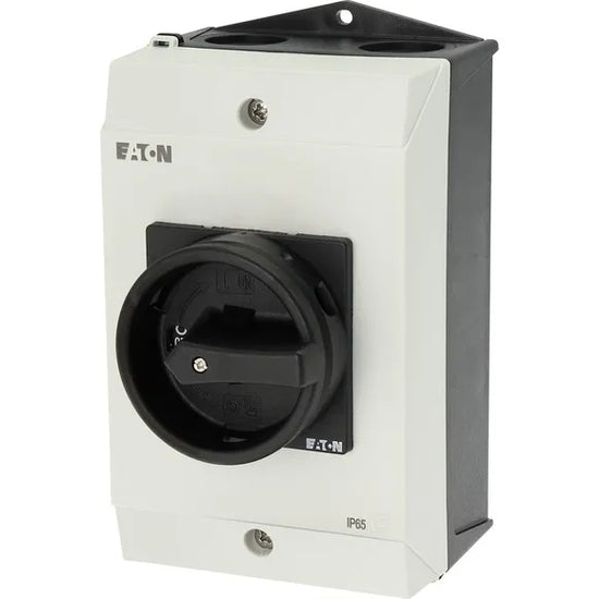 P1-25/I2/SVB-SW Interruptor principal Maneta negra 3P 25A con caja IP65.