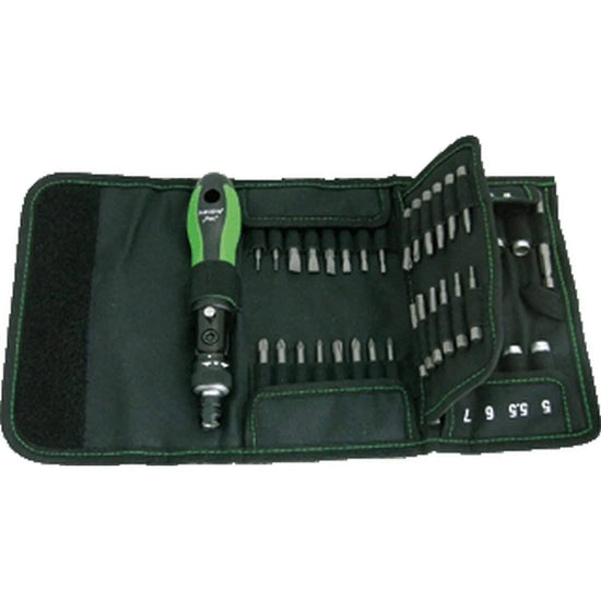 FlexBag Juego de destornillador de trinquete con bits intercambiables >25mm 51 p