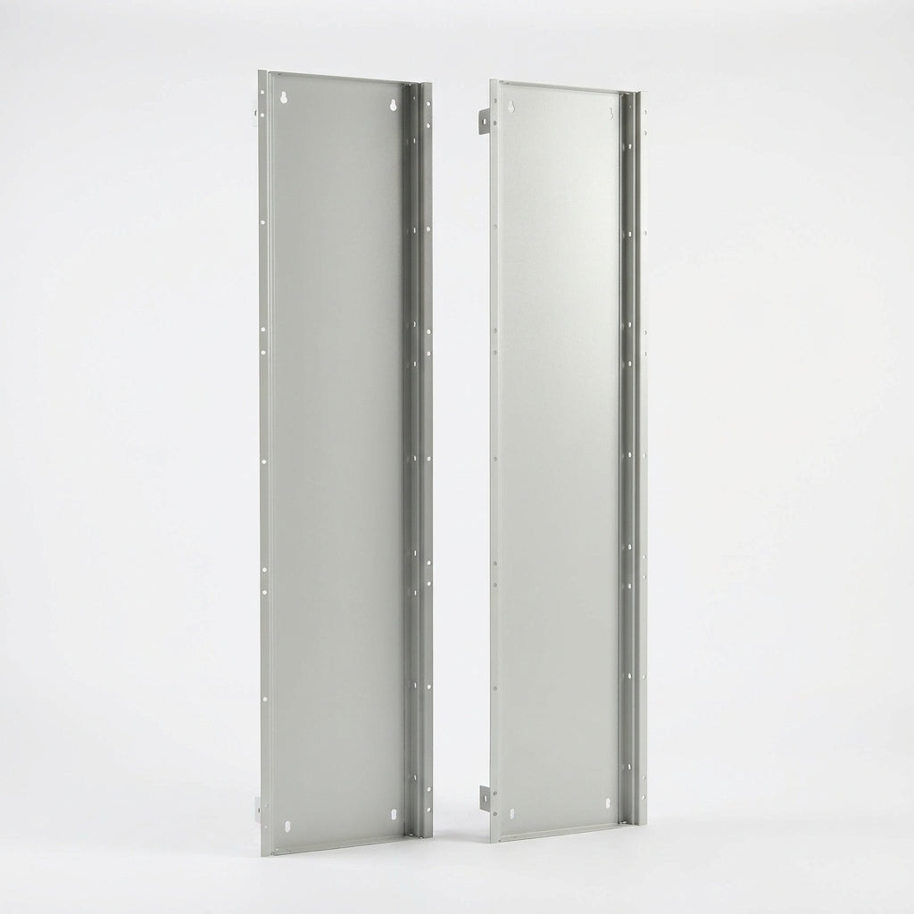 VX Laterales atornillables de chapa de acero 2000Hx500Dmm 2 piezas RAL 7035