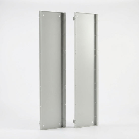 VX Laterales atornillables de chapa de acero 2000Hx500Dmm 2 piezas RAL 7035