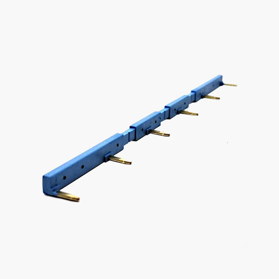 Puente de 6 terminales color azul 10A 250V para usarse con S58/94/96