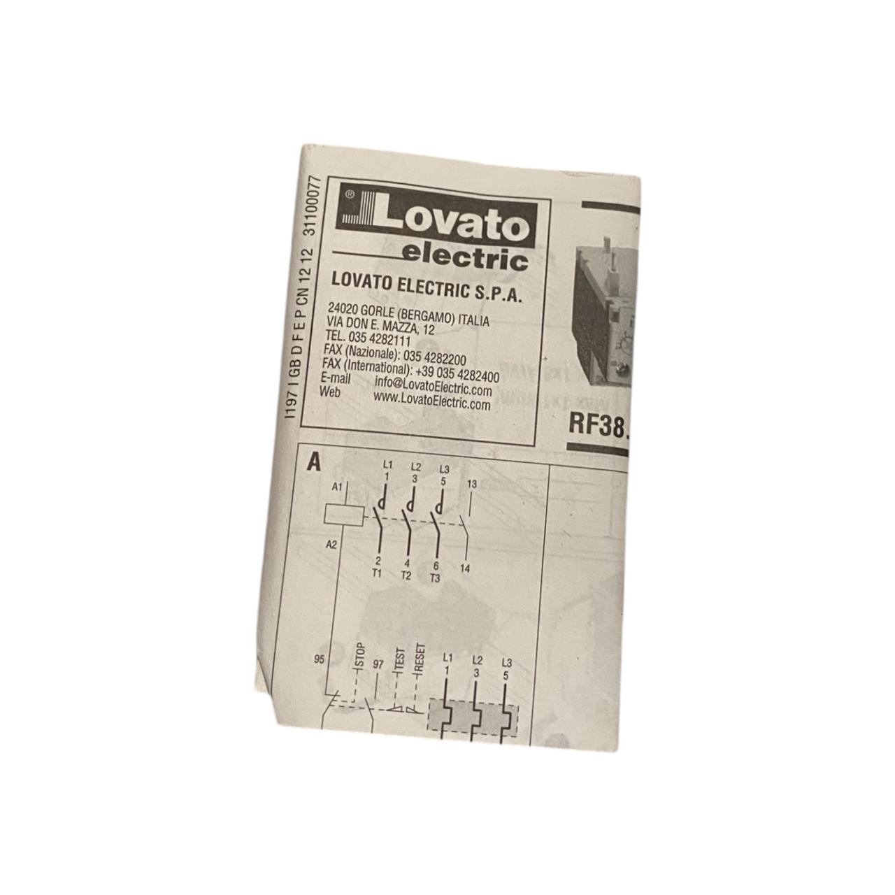 Lovato BF12 10  AC3 12A contactor trifásico