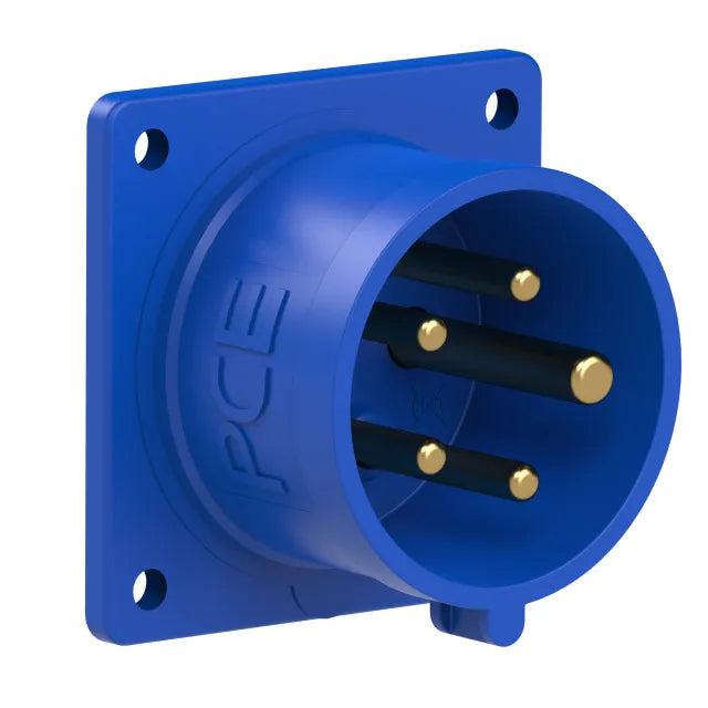2113 Clavija empotrar/rect. 3P+N+T 9H 16A 250V IP44 Azul