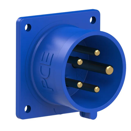 2113 Clavija empotrar/rect. 3P+N+T 9H 16A 250V IP44 Azul