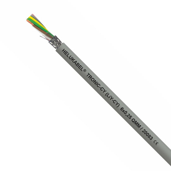 TRONIC-CY(LiY-CY) Cable blindado con malla 10×20,80°C 300v,cobre,PVC/G cod. col.