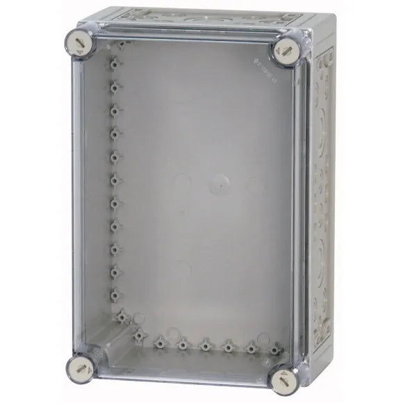 CI43E-150 Caja con tapa transparente y perforaciones 375Hx250Wx175D IP65