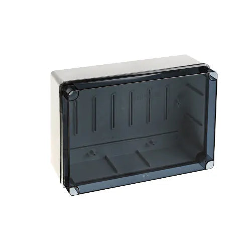19720 Caja estanca con laterales lisos Tapa Transparente 244Hx334Wx133Dmm IP67