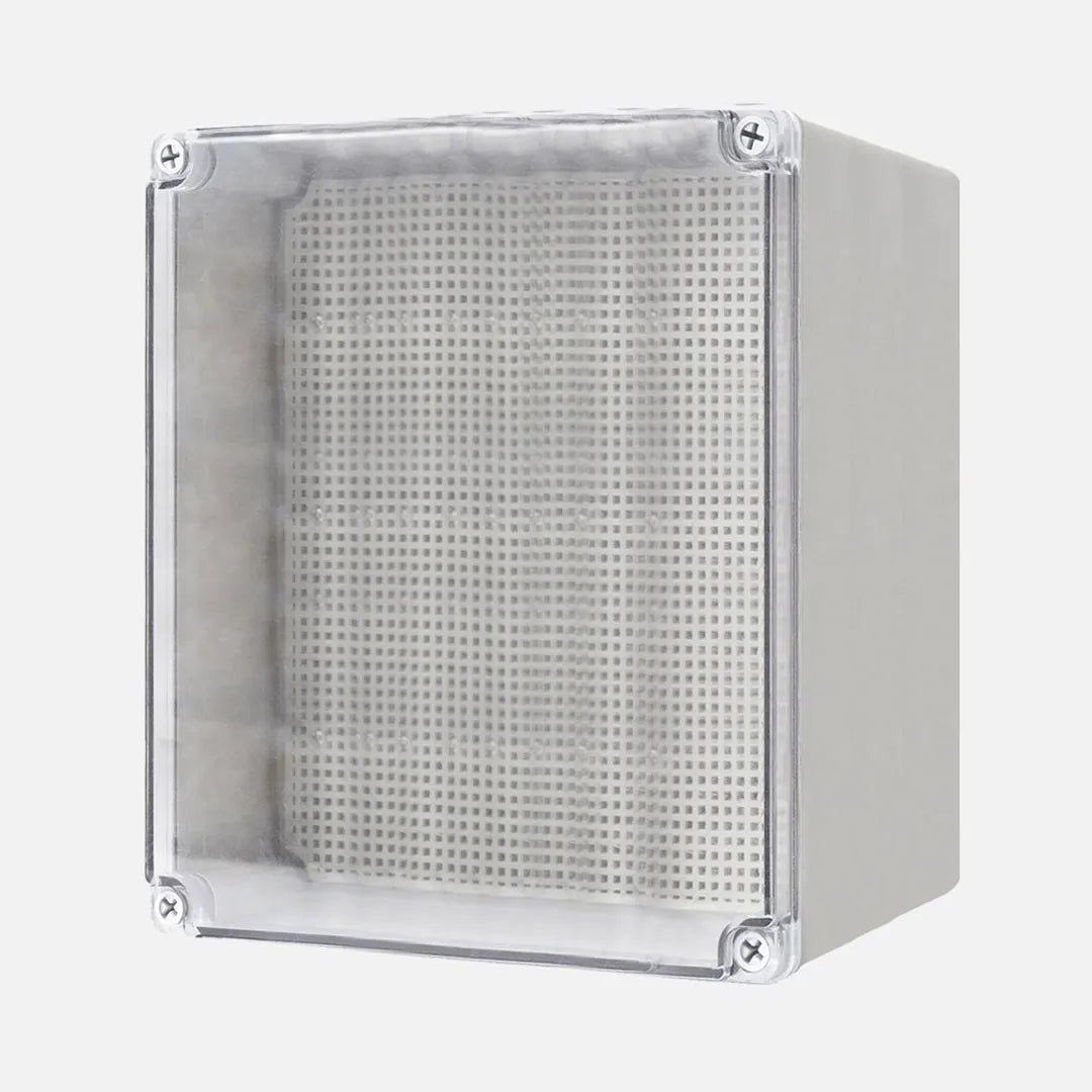 Caja de distribucion sobrep. p. trans. c/plat. 280HX280WX180Dmm Plastic PC IP67