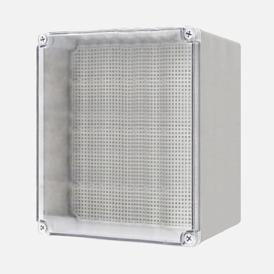 Caja de distribucion sobrep. p. trans. c/plat. 280HX280WX180Dmm Plastic PC IP67