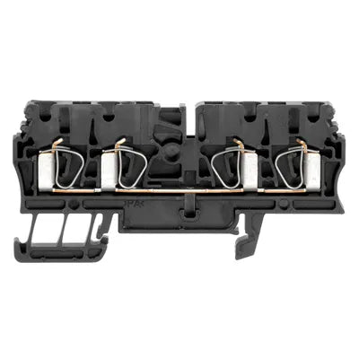 ZDU 2.5/4AN SW Clema de paso 4 conexiones 2.5mm² 26-12AWG 24A 800VCA Negro