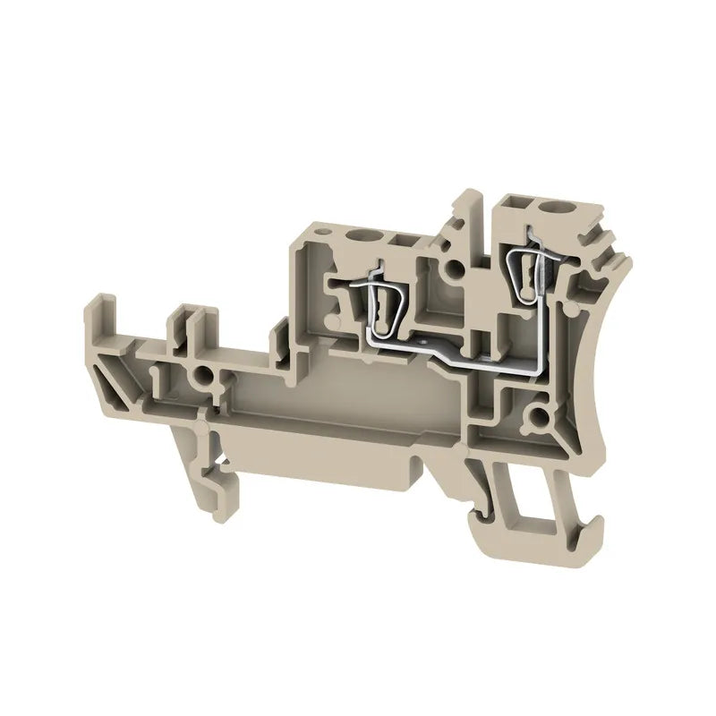 ZIA 1.5/3L-1S Clema base 3 insertos 1.5mm² 26-14AWG 17.5A 250VCA Beige