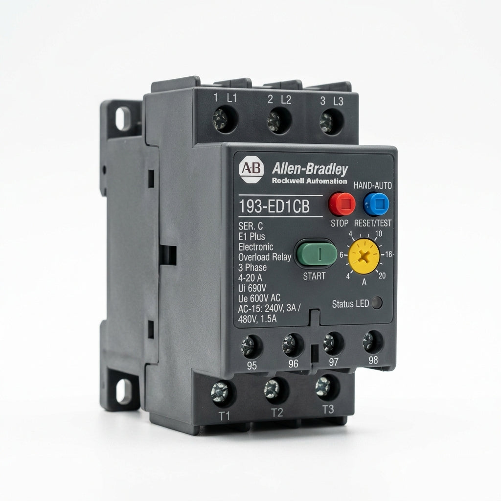 Allen Bradley 193-ed1cb Ser C relé electrónico de sobrecarga