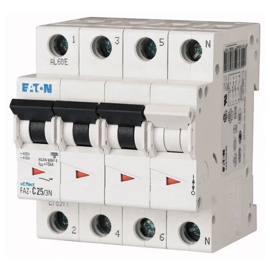FAZ-C16/3N xEfect Interruptor termomagnético (ITM) 3P+N 16A 10kA Curva C