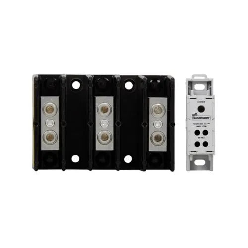 Bloque de distribución trifásico 175A 600Vac/dc SCCR 10kA