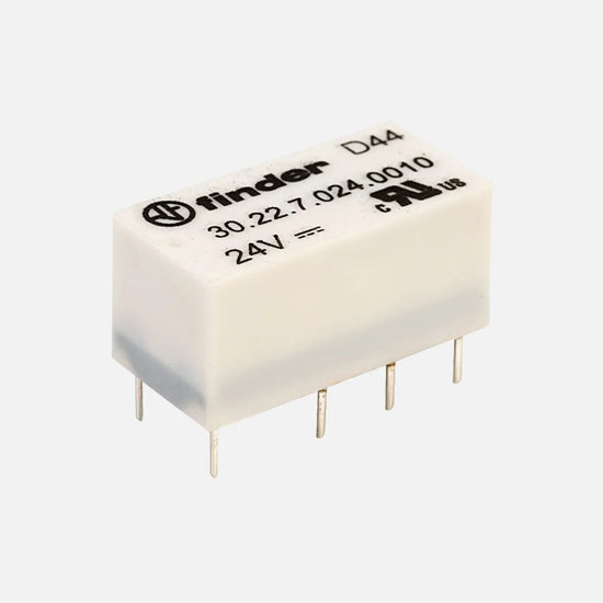 Relevador subminiatura DIL 8 pines 24VCD 2CO 2NA2NC AgNi+Au 2A 125V