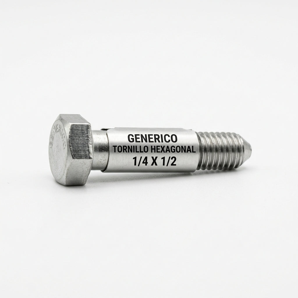 GENERICO TORNILLO HEXAGONAL 1/4X1/2
