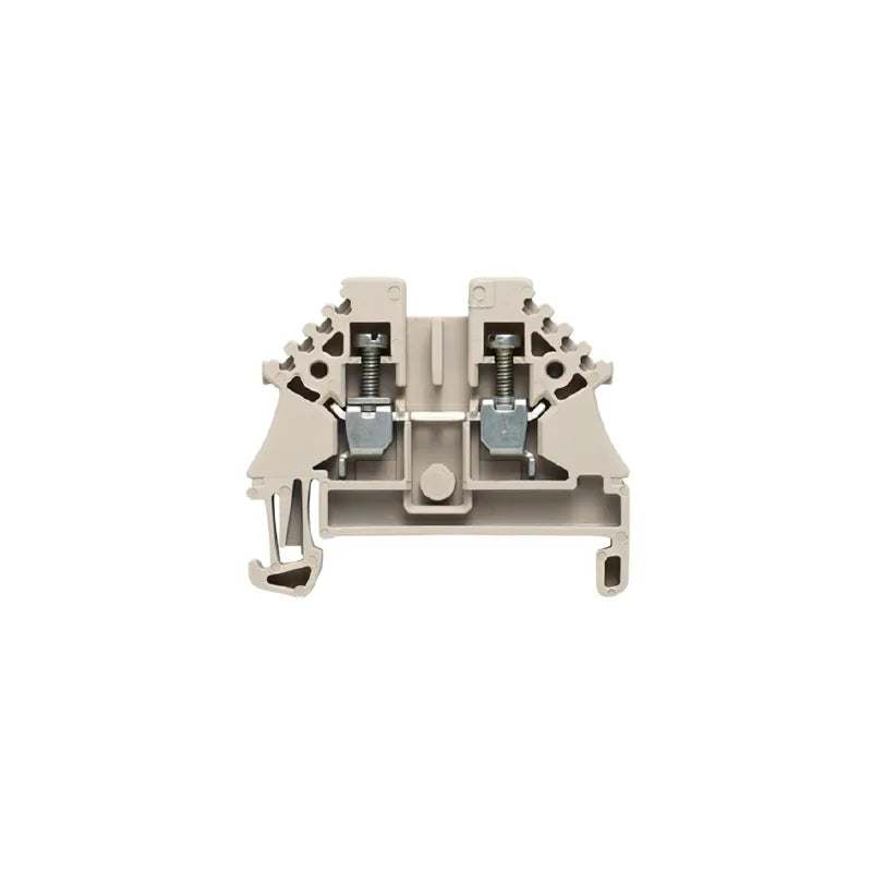WDU 2.5N ZQV Clema de paso compacta en color beige 2.5mm² 26-12AWG 24A 500VCA