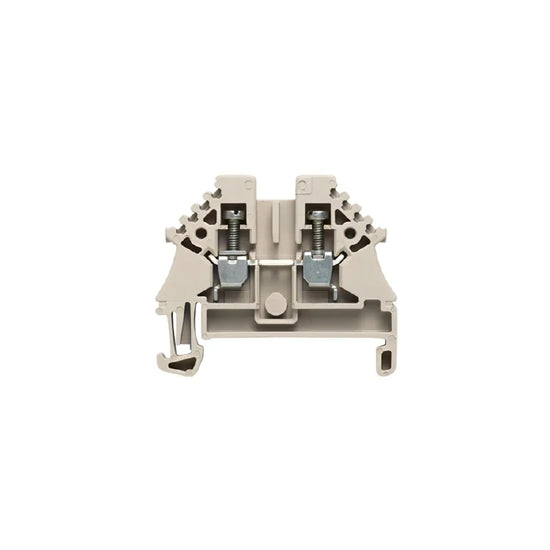 WDU 2.5N ZQV Clema de paso compacta en color beige 2.5mm² 26-12AWG 24A 500VCA