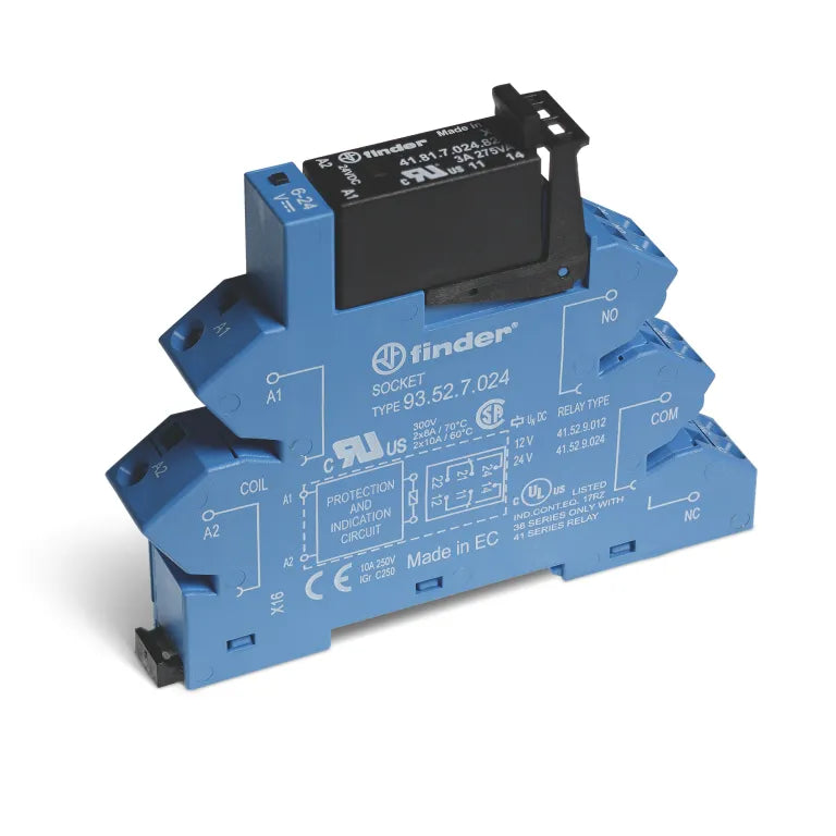 Interfaz modular con relevador SSR 14mm 1NA 5A Input 24VCD Output 24VCD