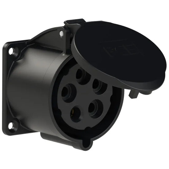 5316 Base empotrar 3P+N+T 7H 32A 500V IP44 Negro