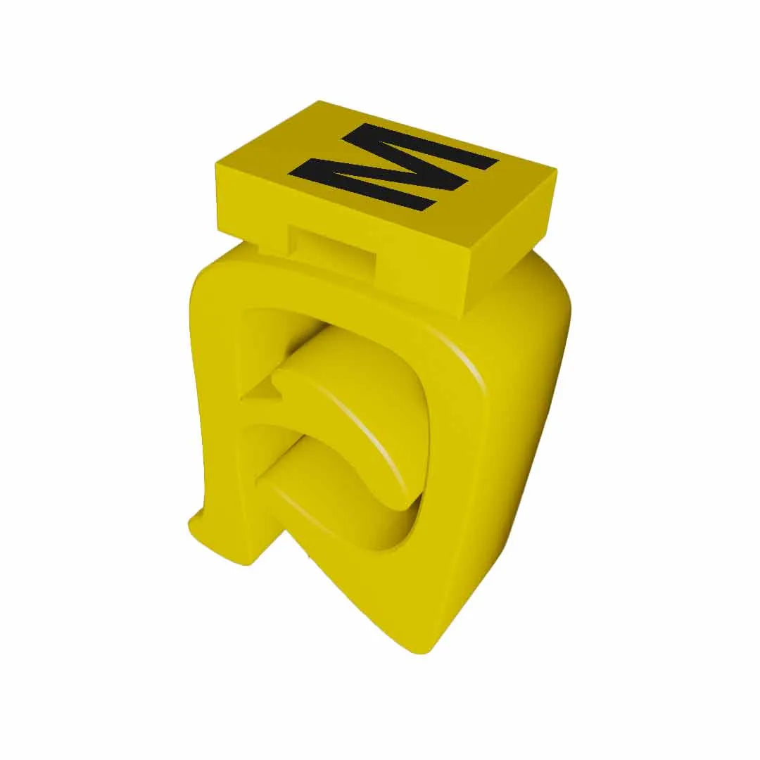 M-FIX O 2.3 M Señalizador abierto de cable 12-8AWG -M- Amarillo 250Pz
