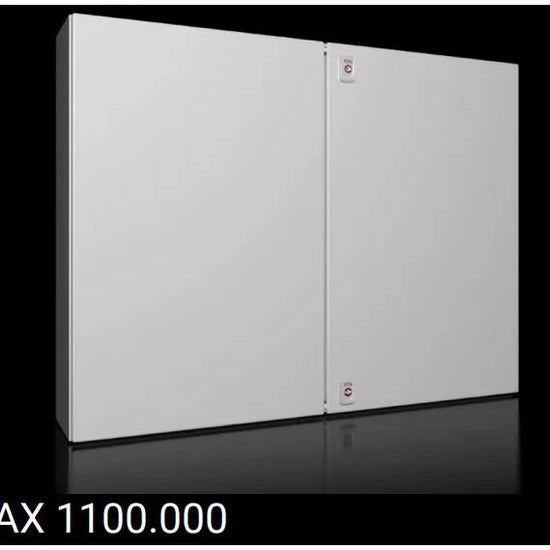 AX Gabinete mural de chapa de acero 2P 760Hx1000Wx210Dmm RAL7035 IP55 NEMA 12