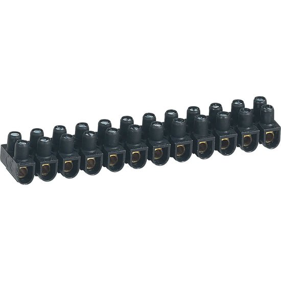 REGLETA D CONEX 6AWG 101A 12P 25MM NEGRA