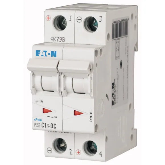 PLS6-C1/2-DC-MW Xpole Interruptor termomagnético para DC 2P 1A 6kA Curva C