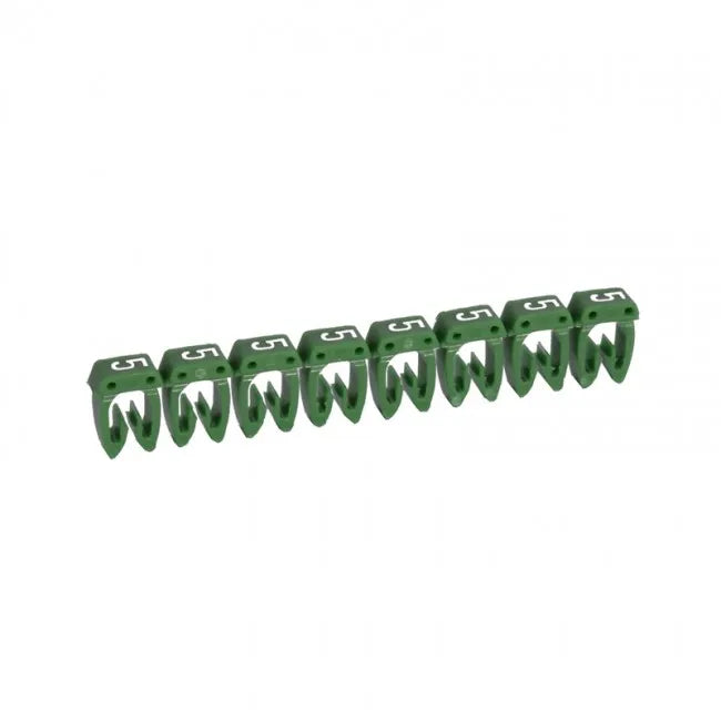CAB 3 Identificador de cable 0.5-1.5mm² 20-16AWG Color verde Numero 5
