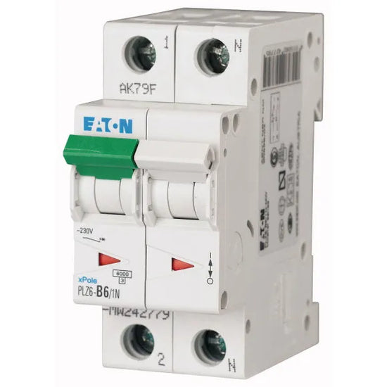 PLZ6-C6/1N -MW Xpole Interruptor termomagnético (ITM) 1P+N 6A 6kA Curva C