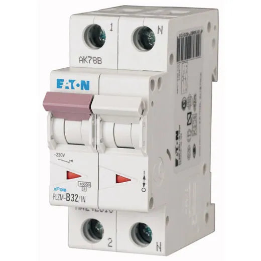 PLZM-C32/1N-MW Xpole Interruptor termomagnético (ITM) 1P+N 32A 10kA Curva C