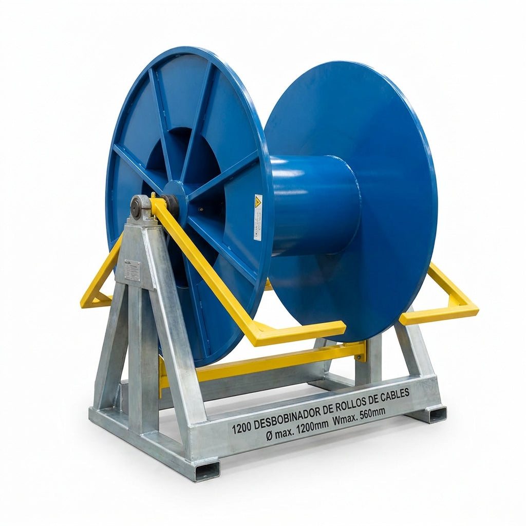 1200 Desbobinador de rollos de cables Ø max.1200mm. Wmax.560mm.
