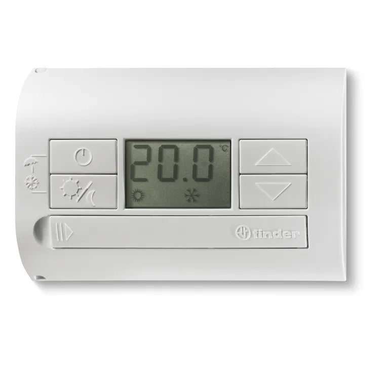 Termostato digital blanco de pared 0…+50 °C 1CO 5A 250V
