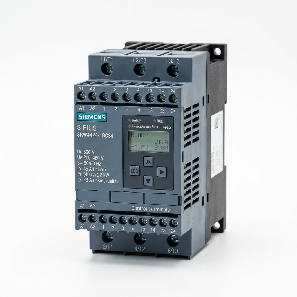 SIEMENS 3RW4424-1BC34 ARRANCADOR SUAVE TRIFASICO