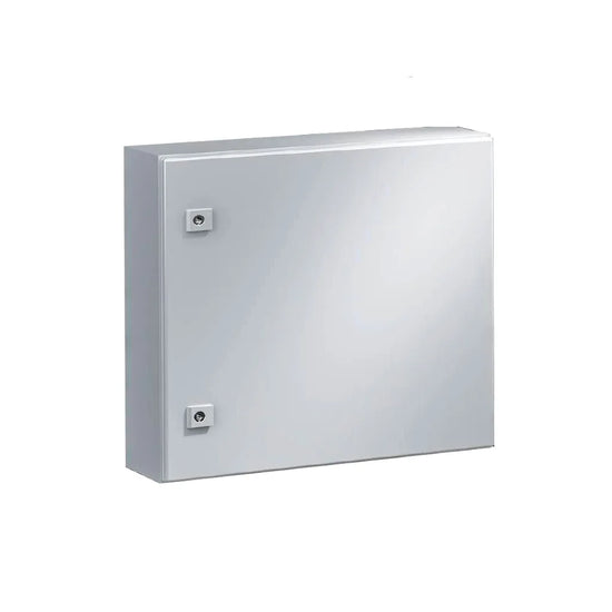 AE Gabinete mural de chapa de acero 1P 500Hx500Wx210Dmm RAL7035 IP66 NEMA 4