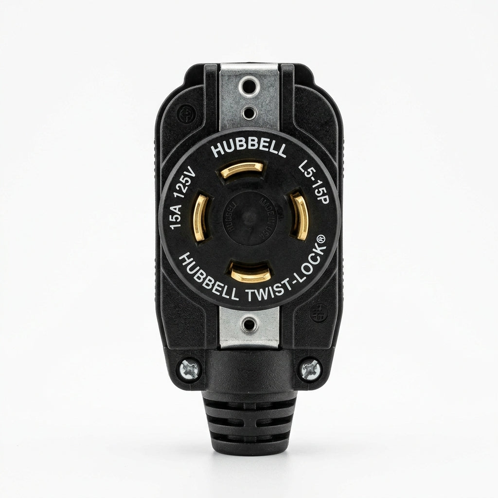 Hubbell HBL2411 enchufe de bloqueo