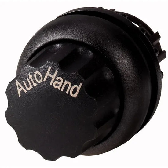 M22S-WR-X91 Selector tipo Perilla 2 posiciones B/negro 22mm Mantenido AUTO/HAND