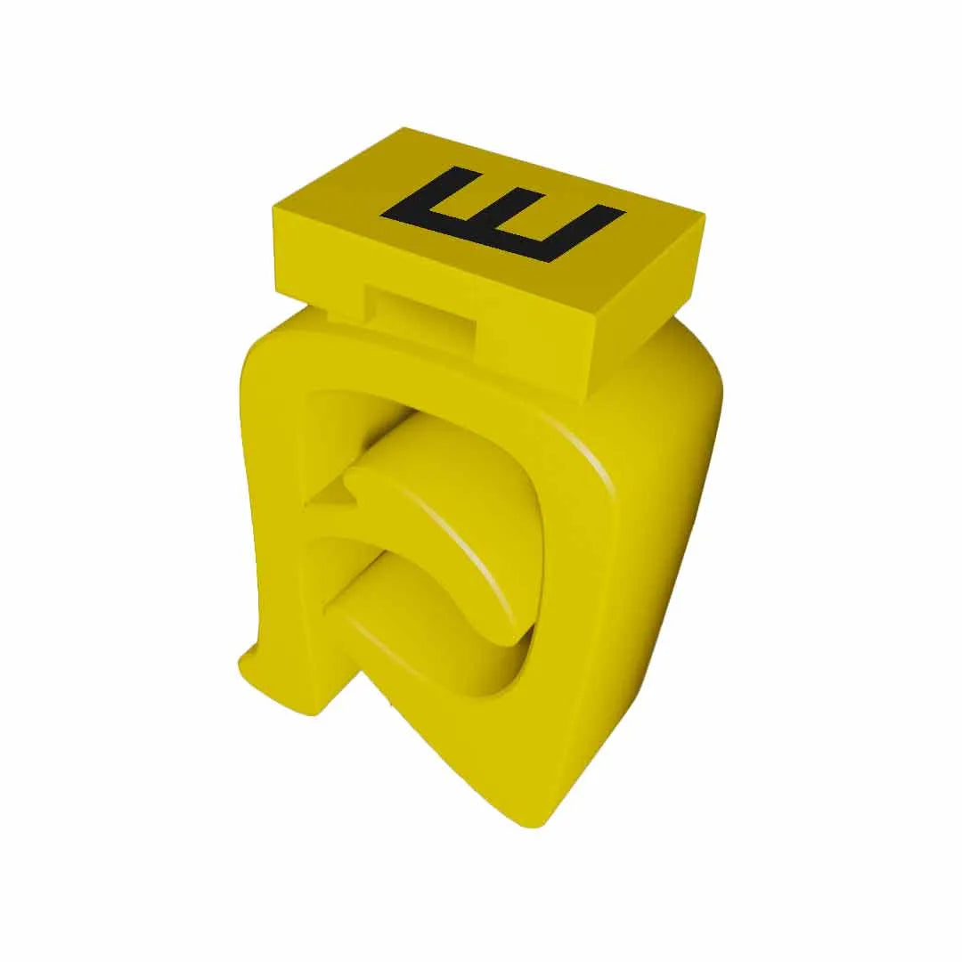 M-FIX O 3.3 E Señalizador abierto de cable 6-4AWG -E- Amarillo 210Pz