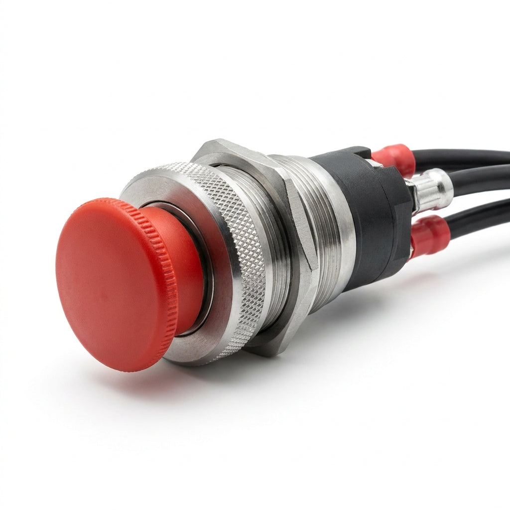 BIND Bot?n De Encendido Industrial 30mm 110v-220 Rojo