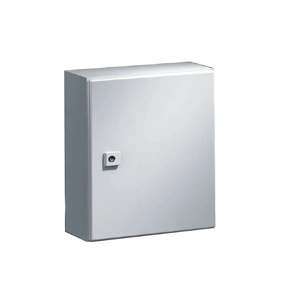 AE Gabinete mural de chapa de acero 1P 400Hx300Wx210Dmm RAL7035 IP66 NEMA 4