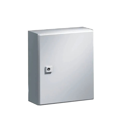 AE Gabinete mural de chapa de acero 1P 400Hx300Wx210Dmm RAL7035 IP66 NEMA 4