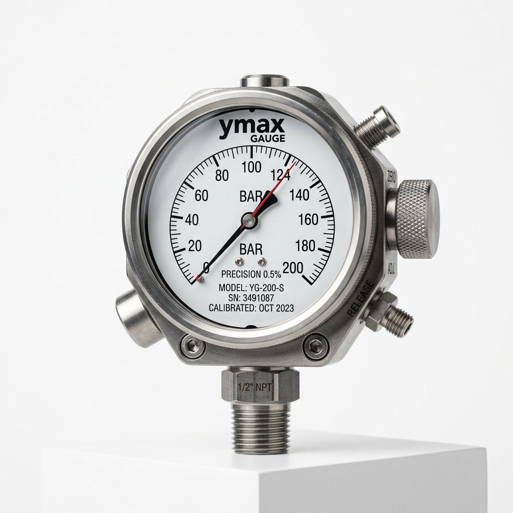 Manómetro ymax GAUGE, 0-60 PSI, 1/4 black